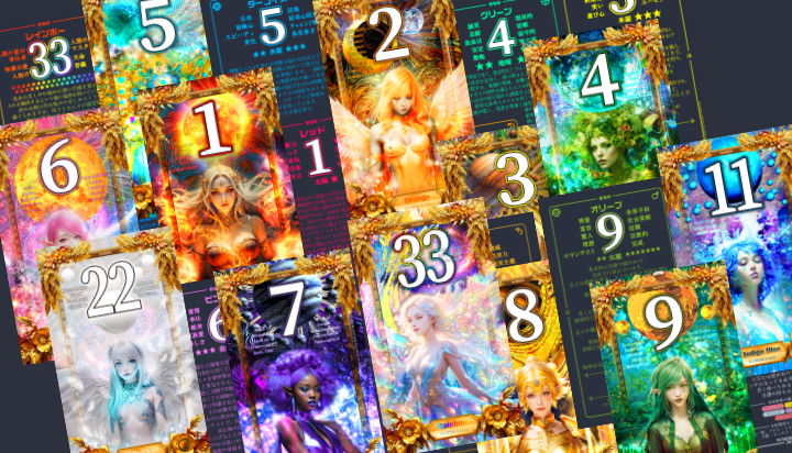 百花式 数秘術カードイメージ画像まとめ